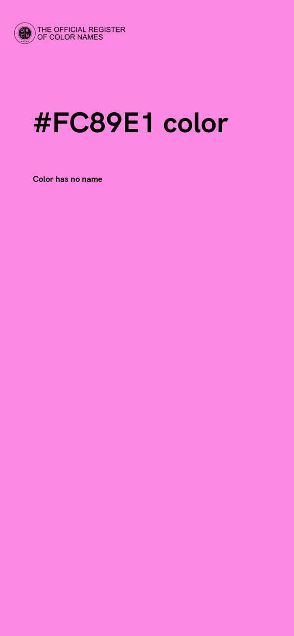 #FC89E1 color image