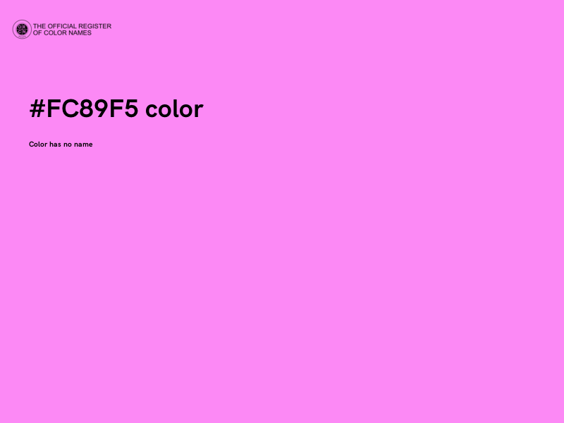 #FC89F5 color image