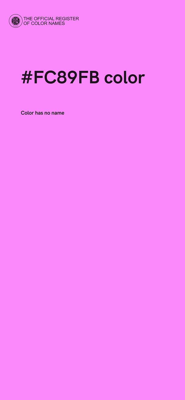 #FC89FB color image