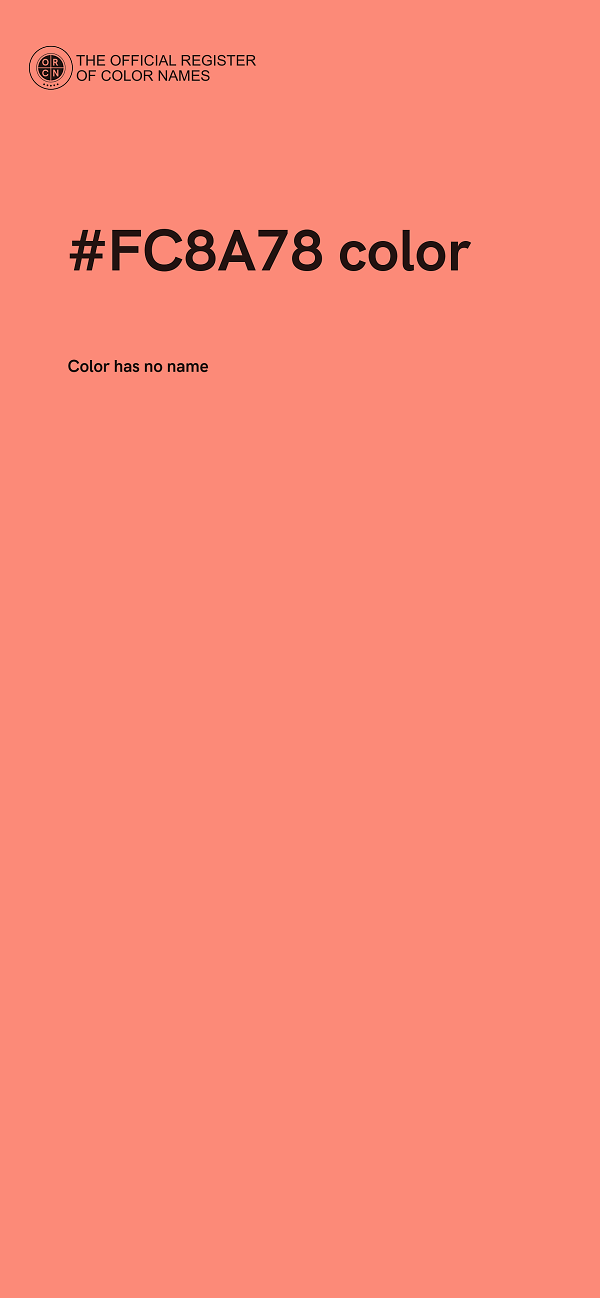 #FC8A78 color image
