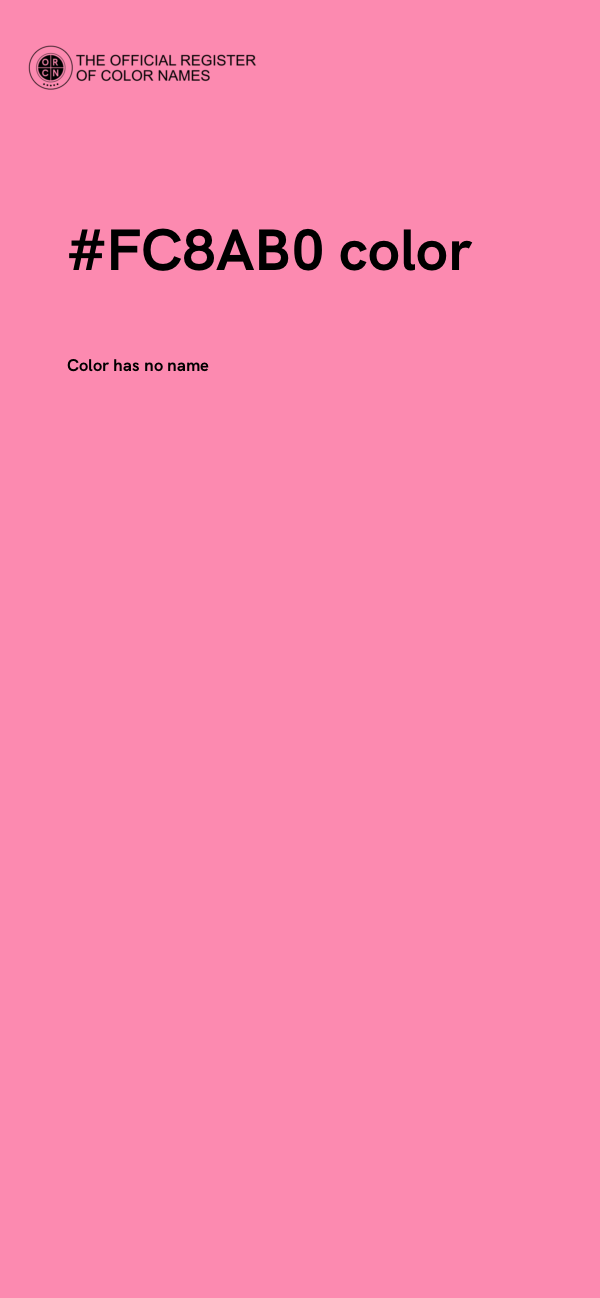 #FC8AB0 color image