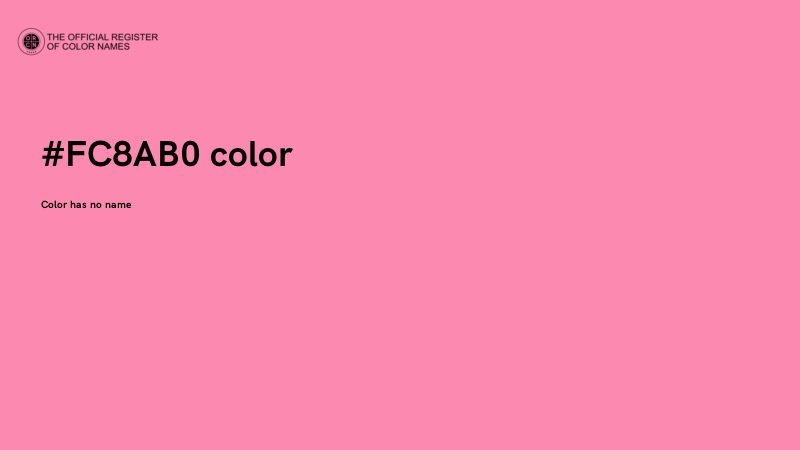 #FC8AB0 color image