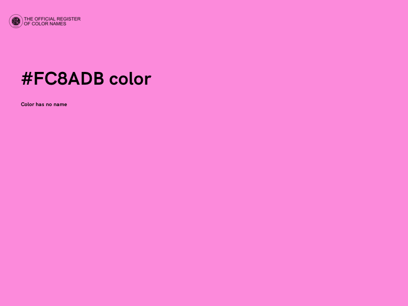 #FC8ADB color image