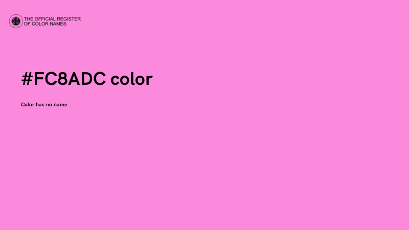 #FC8ADC color image
