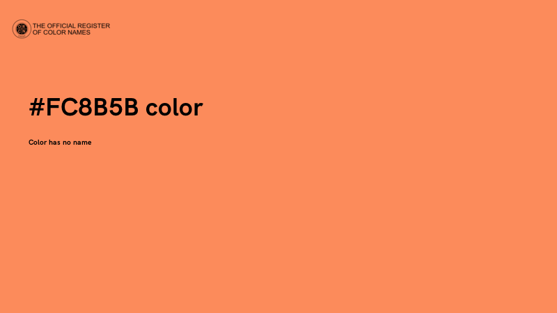 #FC8B5B color image