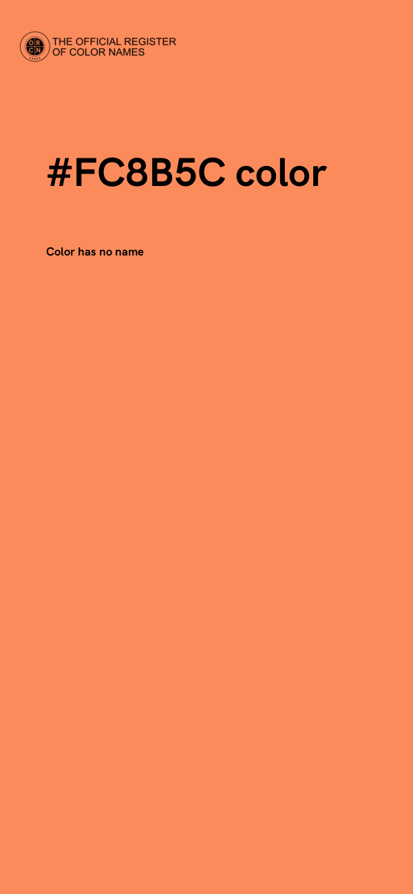#FC8B5C color image