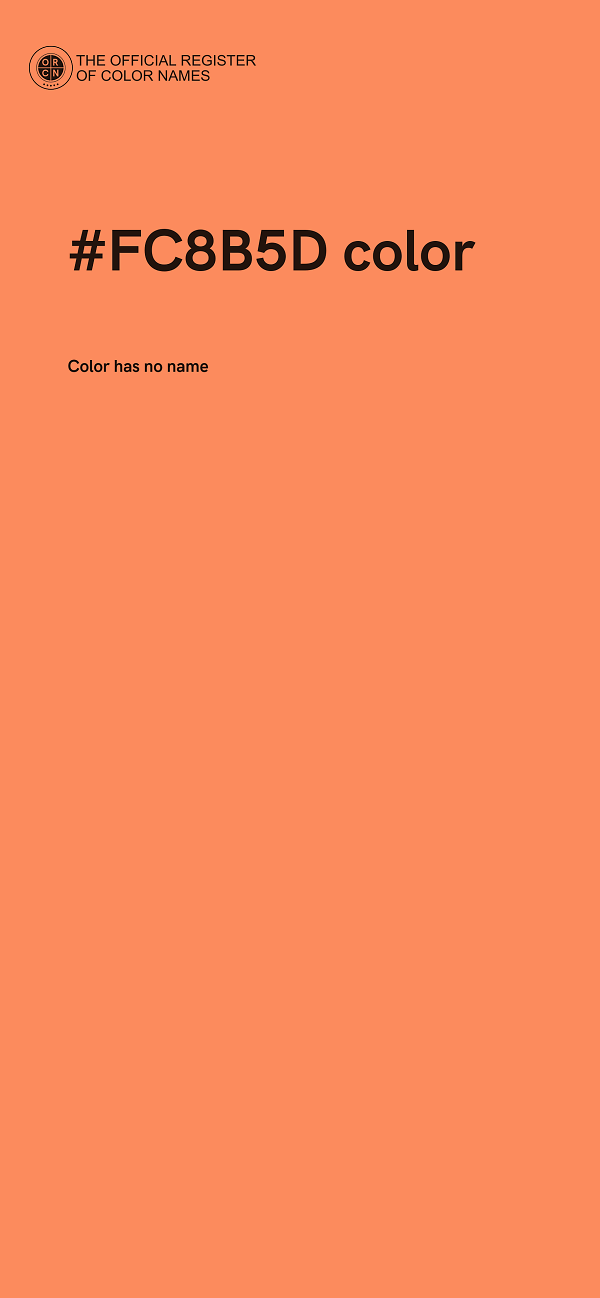 #FC8B5D color image