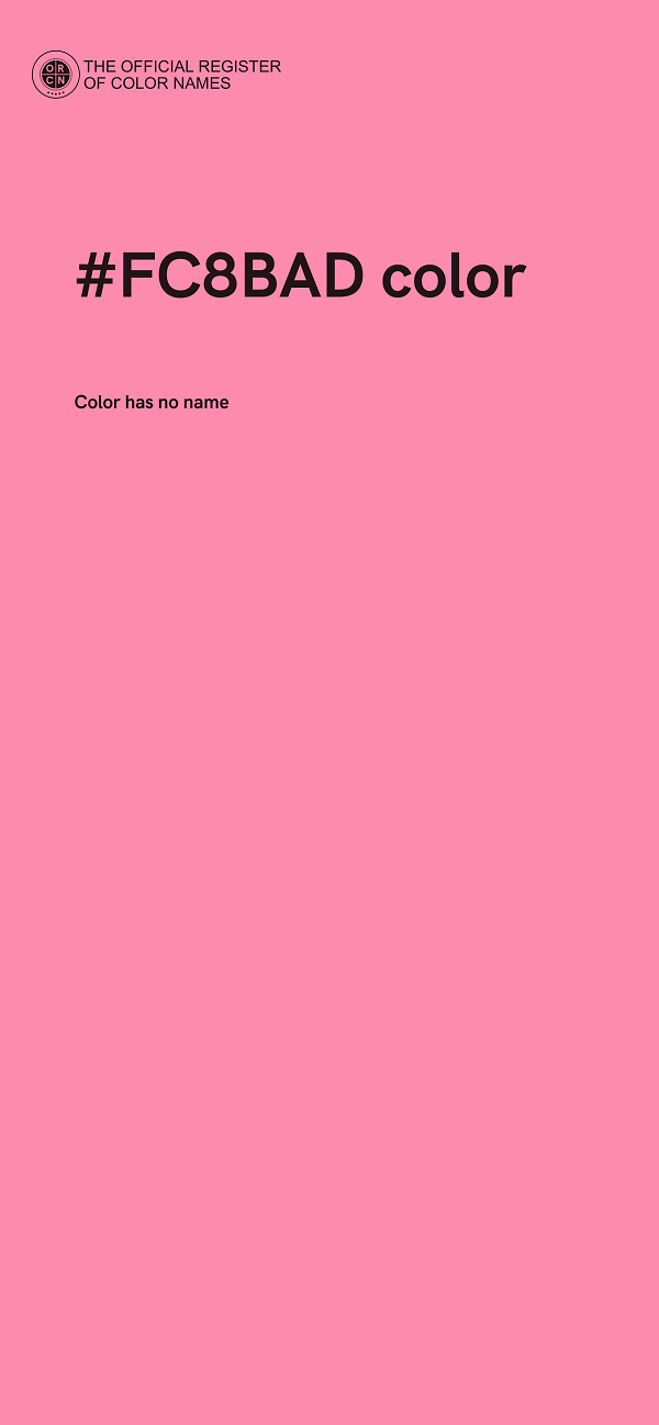 #FC8BAD color image
