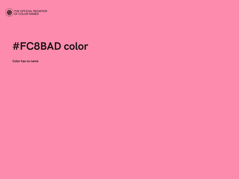 #FC8BAD color image