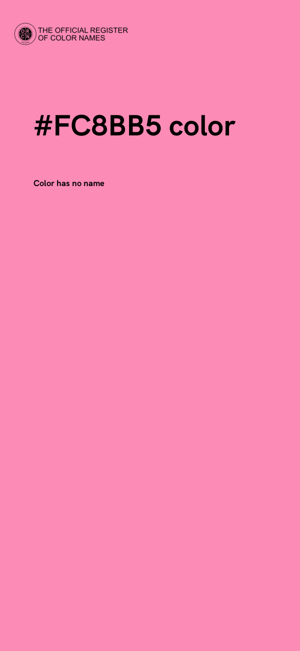 #FC8BB5 color image