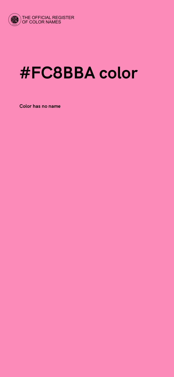 #FC8BBA color image