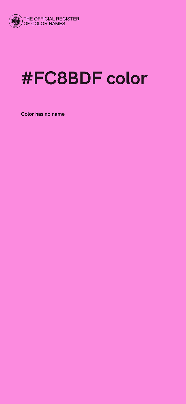 #FC8BDF color image