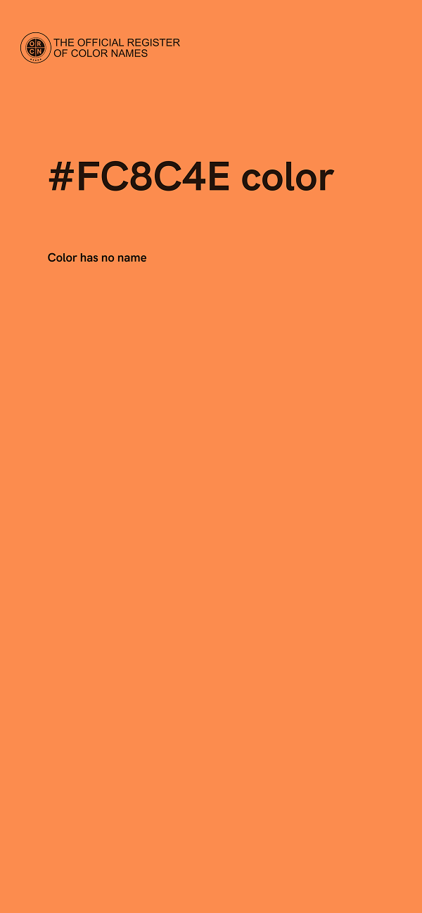 #FC8C4E color image