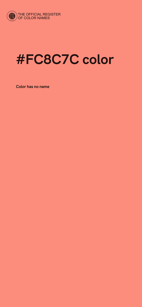 #FC8C7C color image