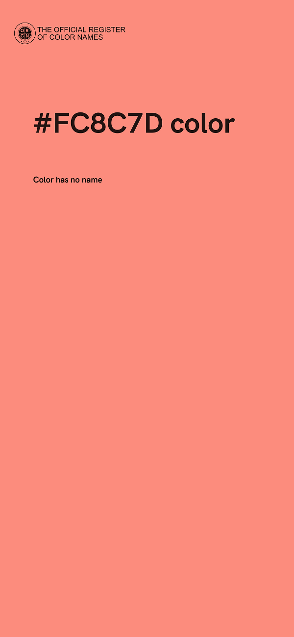 #FC8C7D color image