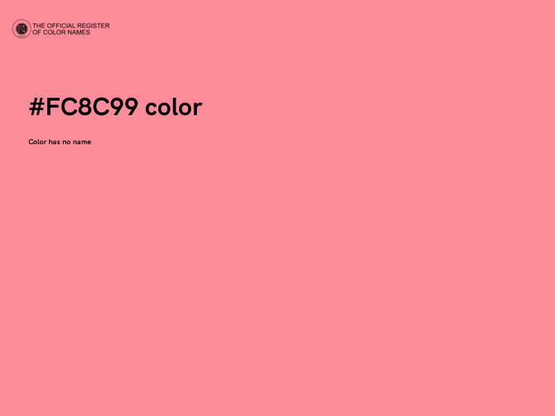 #FC8C99 color image