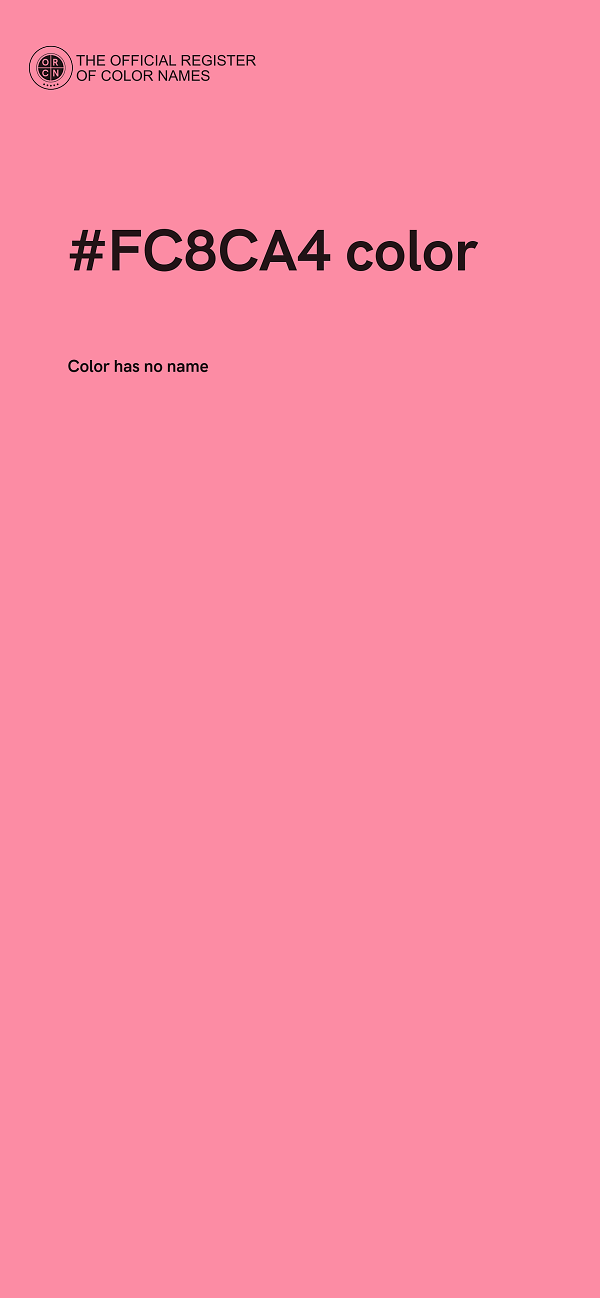 #FC8CA4 color image