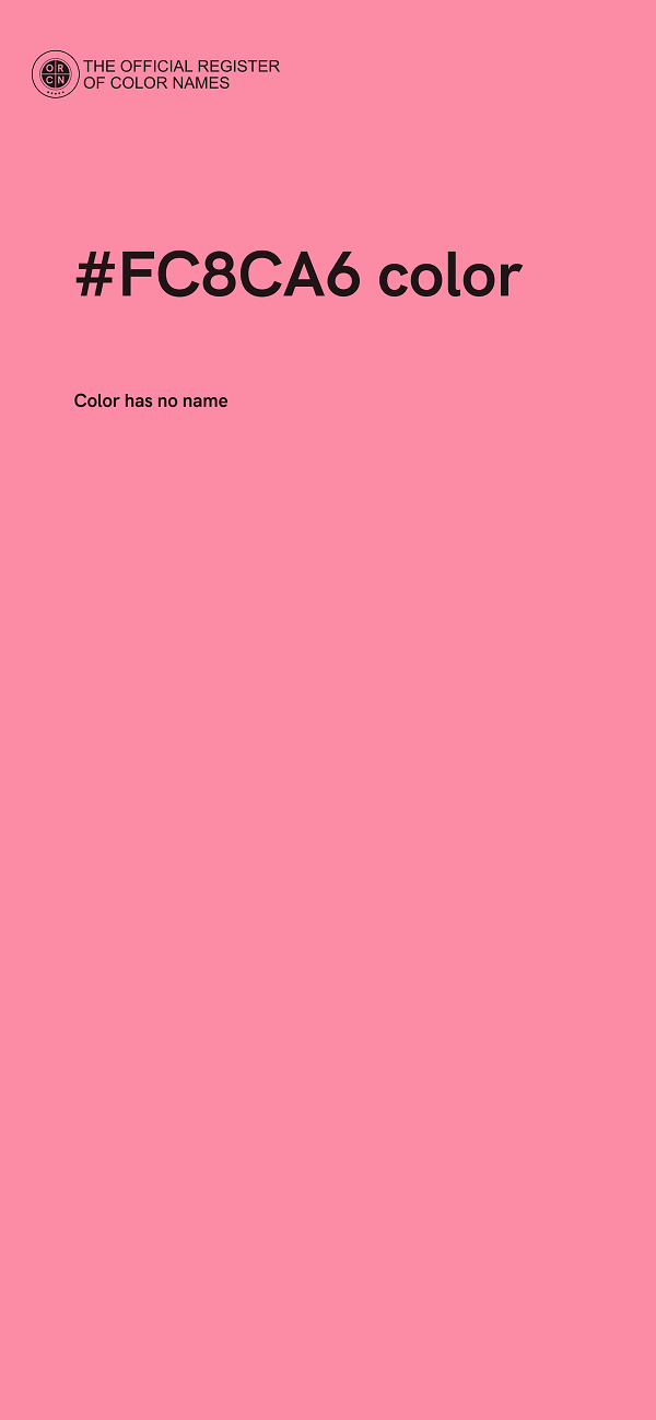 #FC8CA6 color image