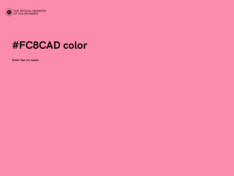 #FC8CAD color image