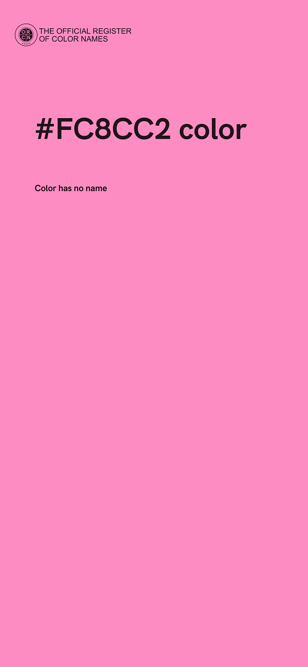 #FC8CC2 color image