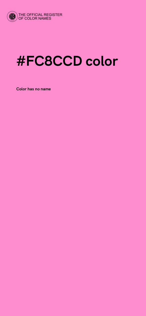 #FC8CCD color image