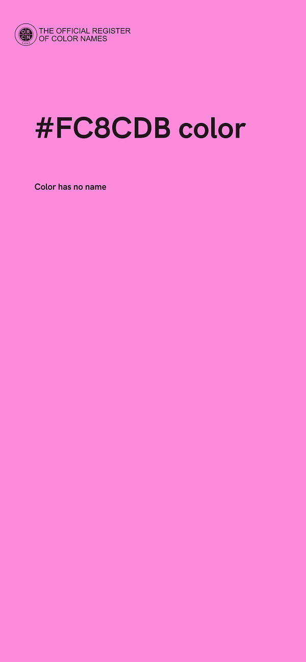 #FC8CDB color image