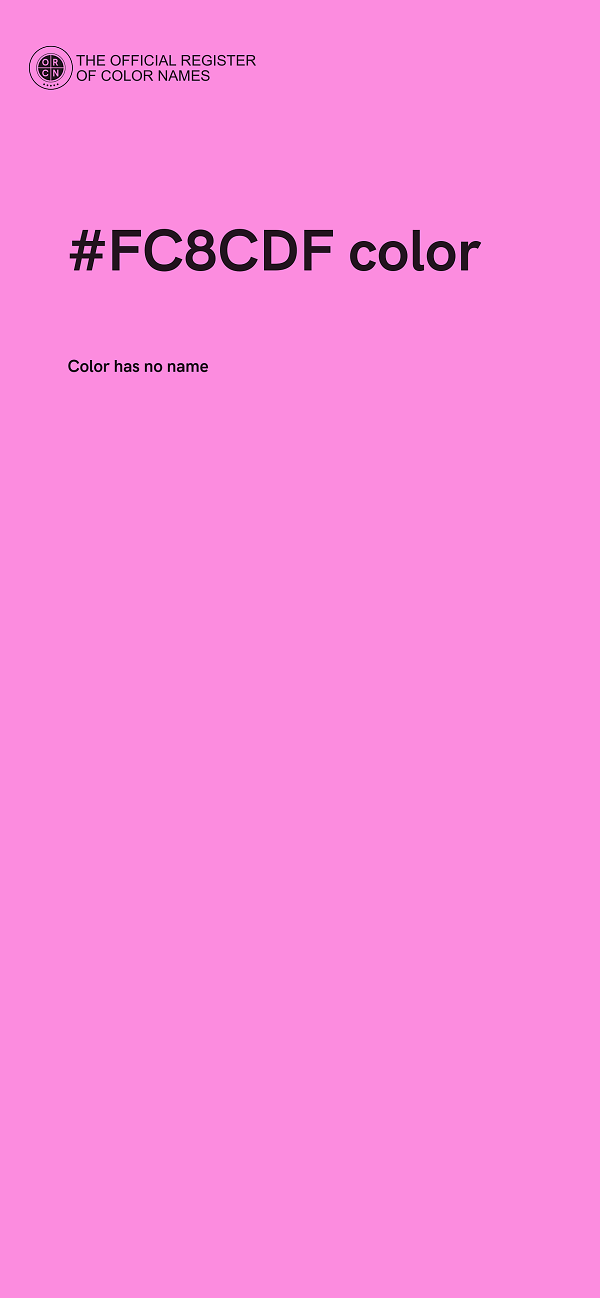 #FC8CDF color image