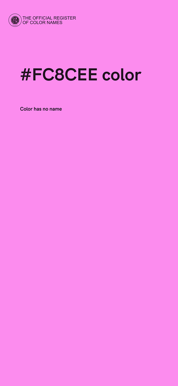 #FC8CEE color image