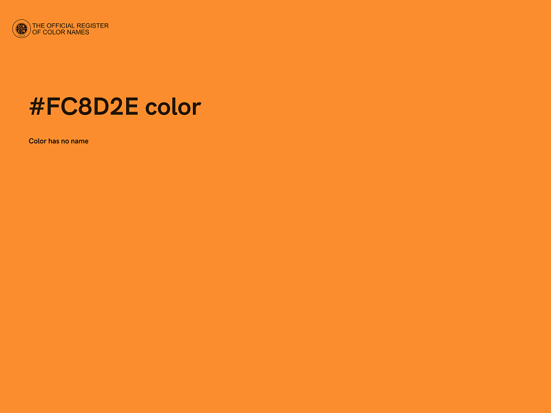 #FC8D2E color image