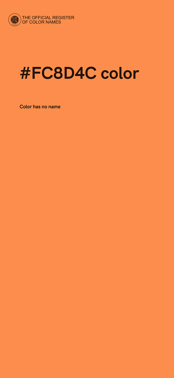 #FC8D4C color image
