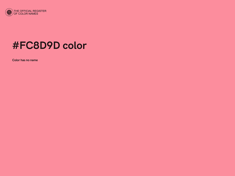 #FC8D9D color image