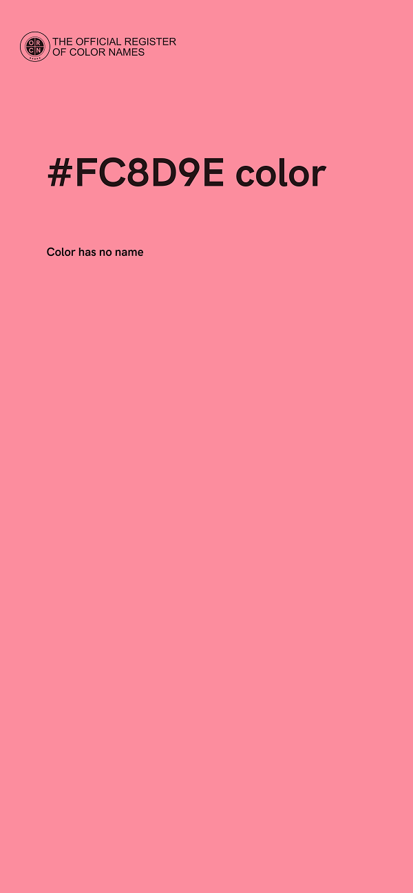 #FC8D9E color image