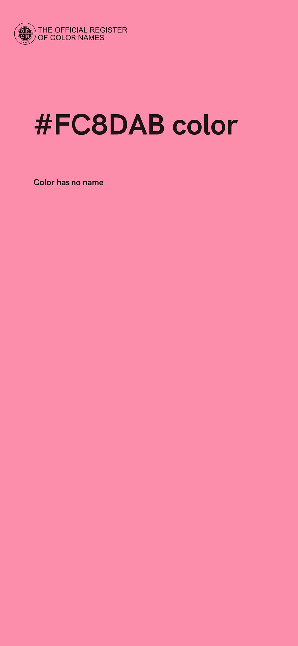 #FC8DAB color image