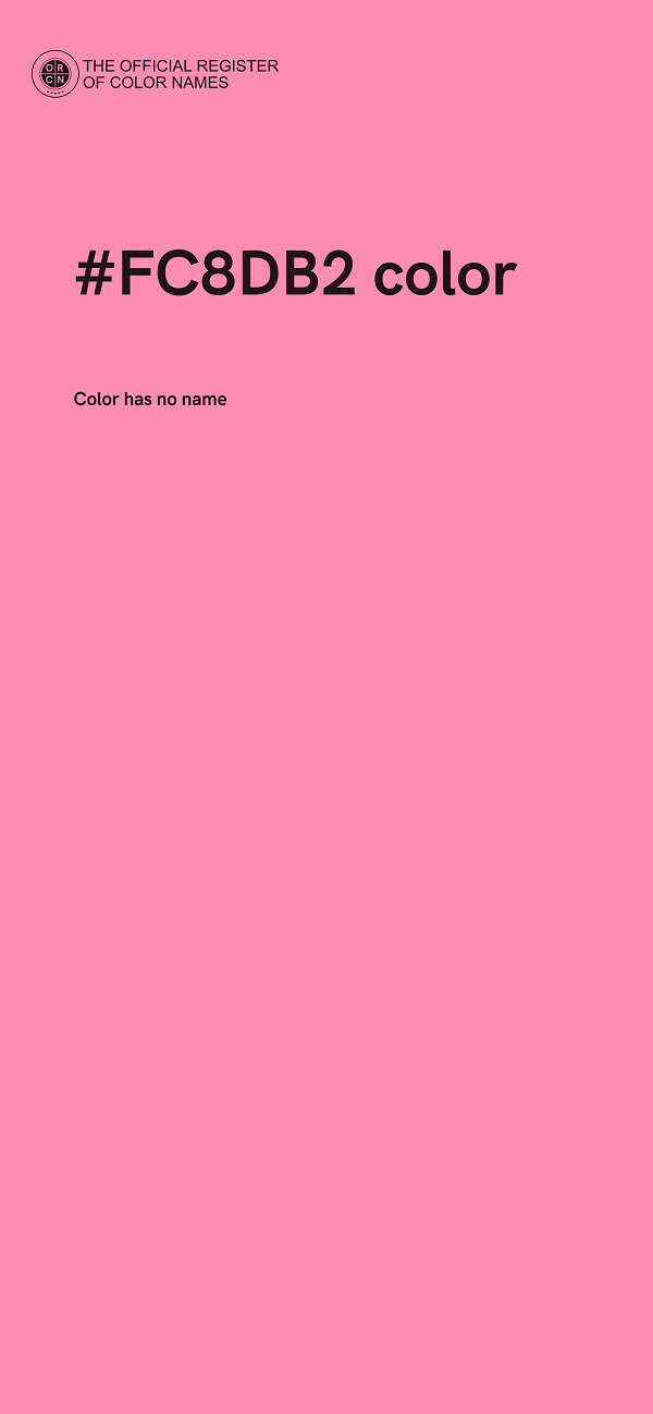 #FC8DB2 color image