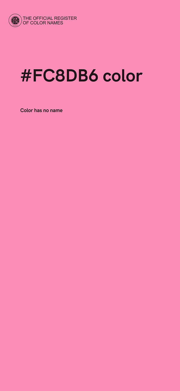 #FC8DB6 color image