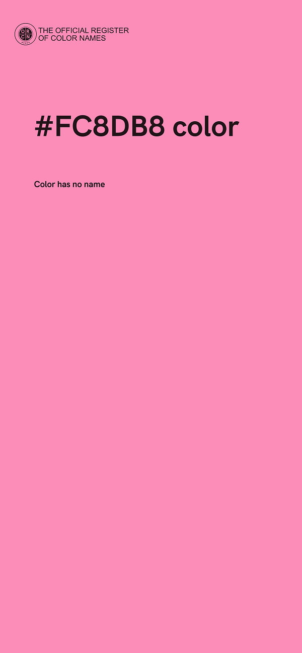 #FC8DB8 color image