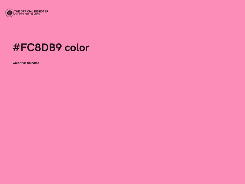 #FC8DB9 color image