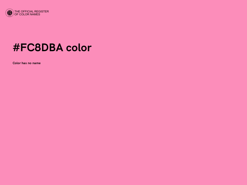 #FC8DBA color image