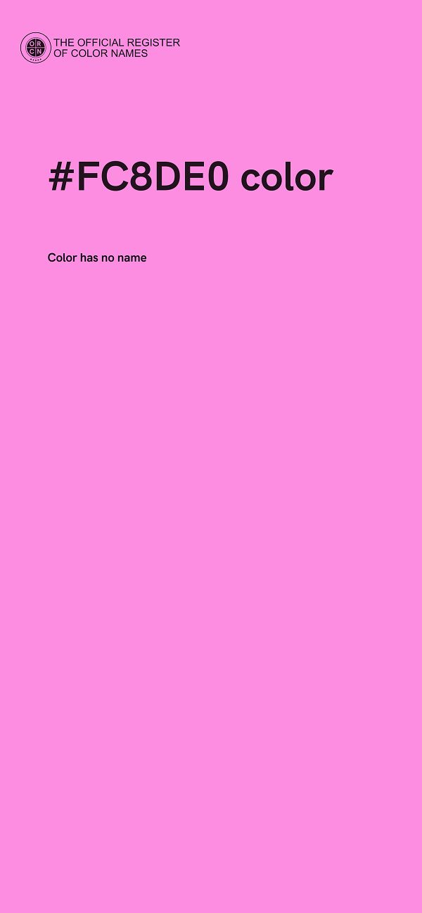 #FC8DE0 color image
