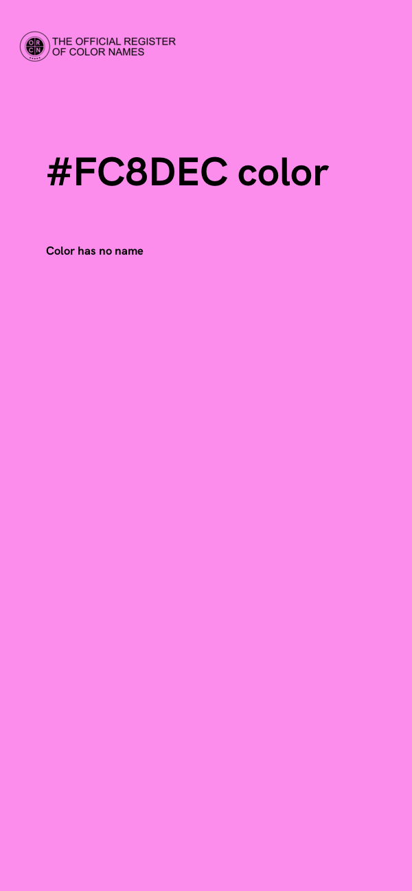 #FC8DEC color image