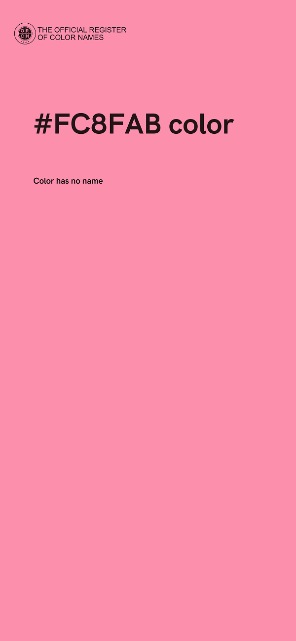 #FC8FAB color image