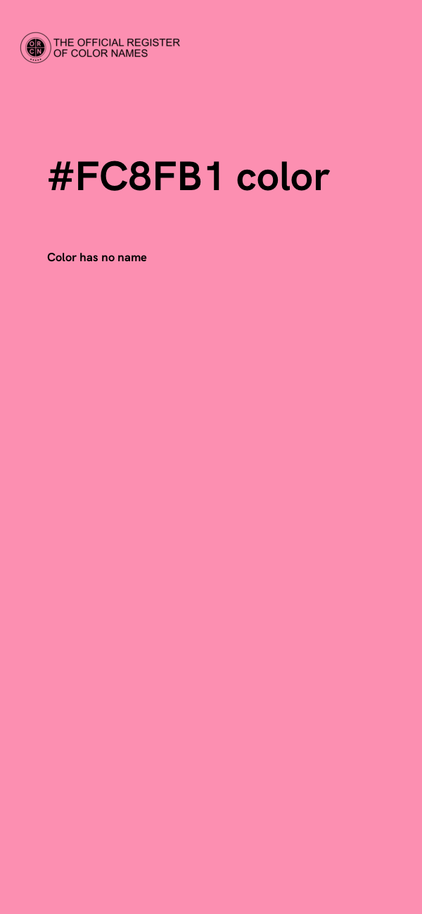 #FC8FB1 color image