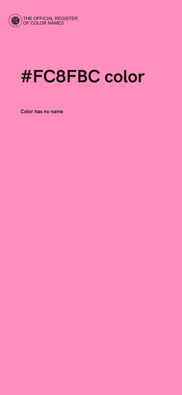 #FC8FBC color image