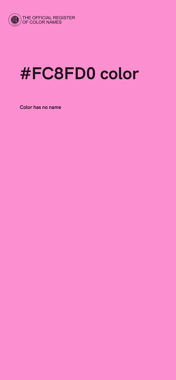 #FC8FD0 color image