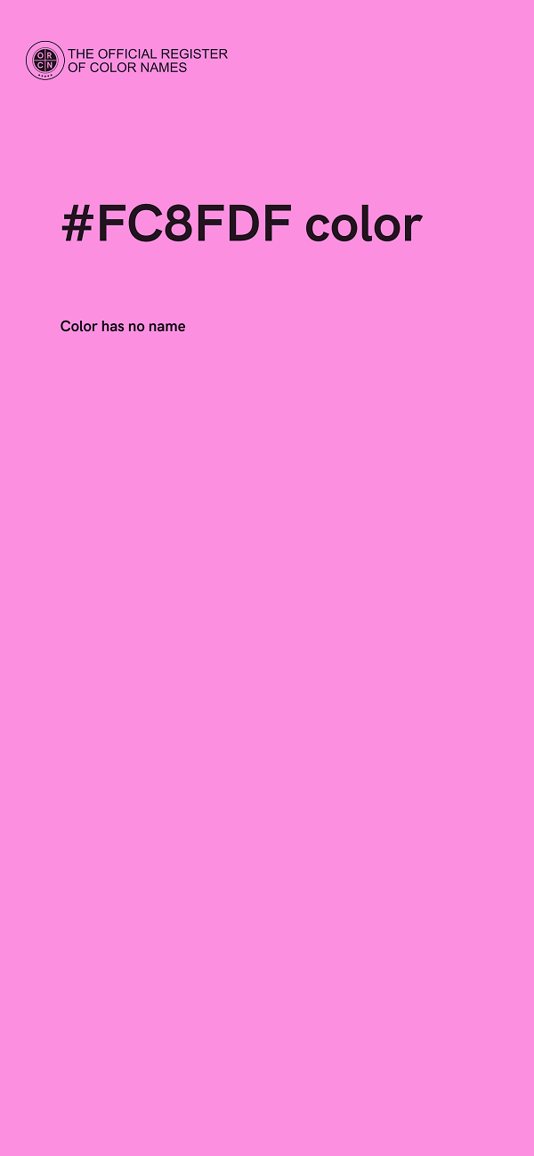 #FC8FDF color image