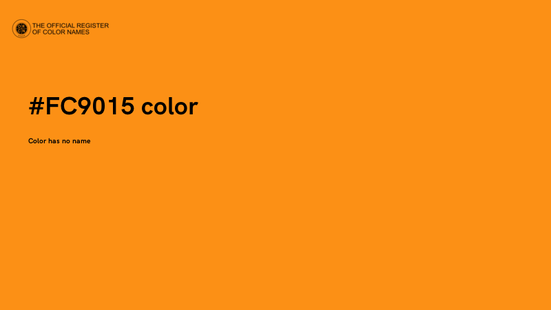 #FC9015 color image