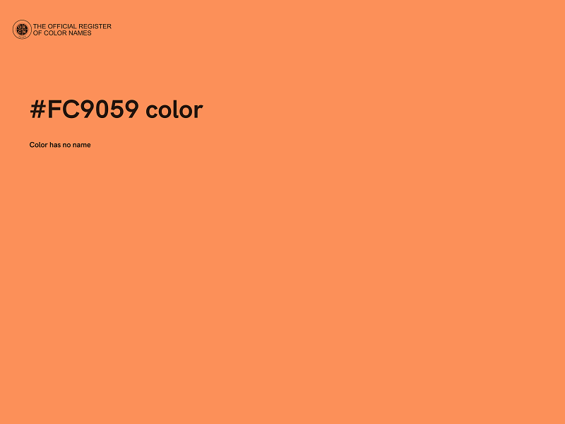#FC9059 color image