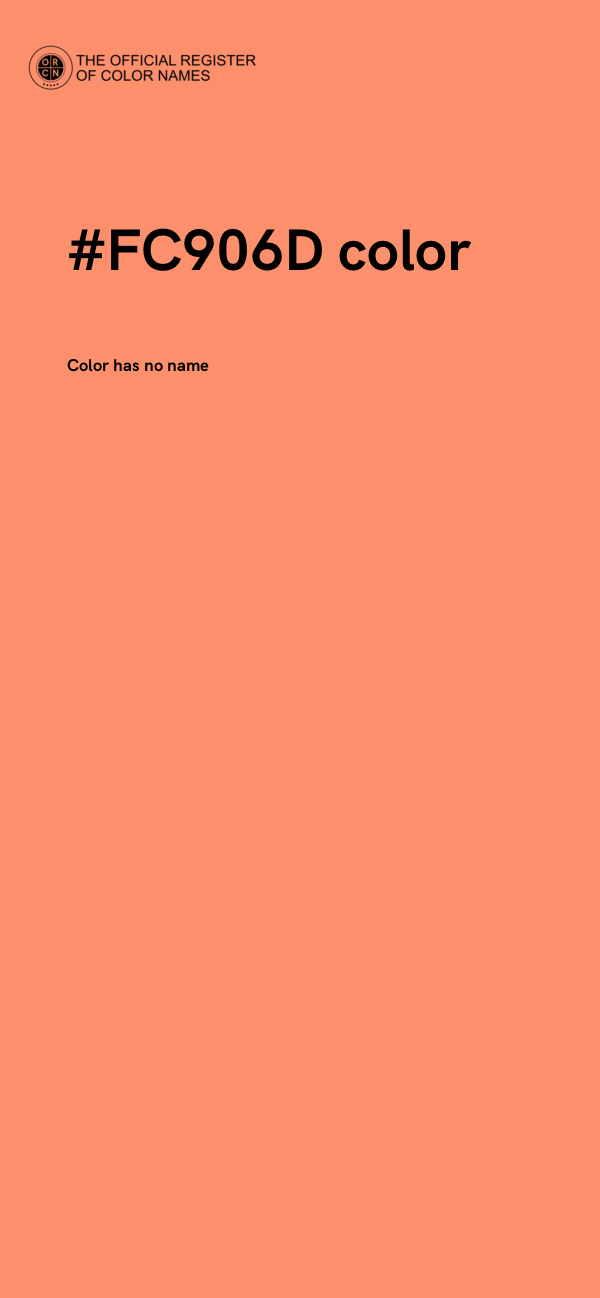 #FC906D color image