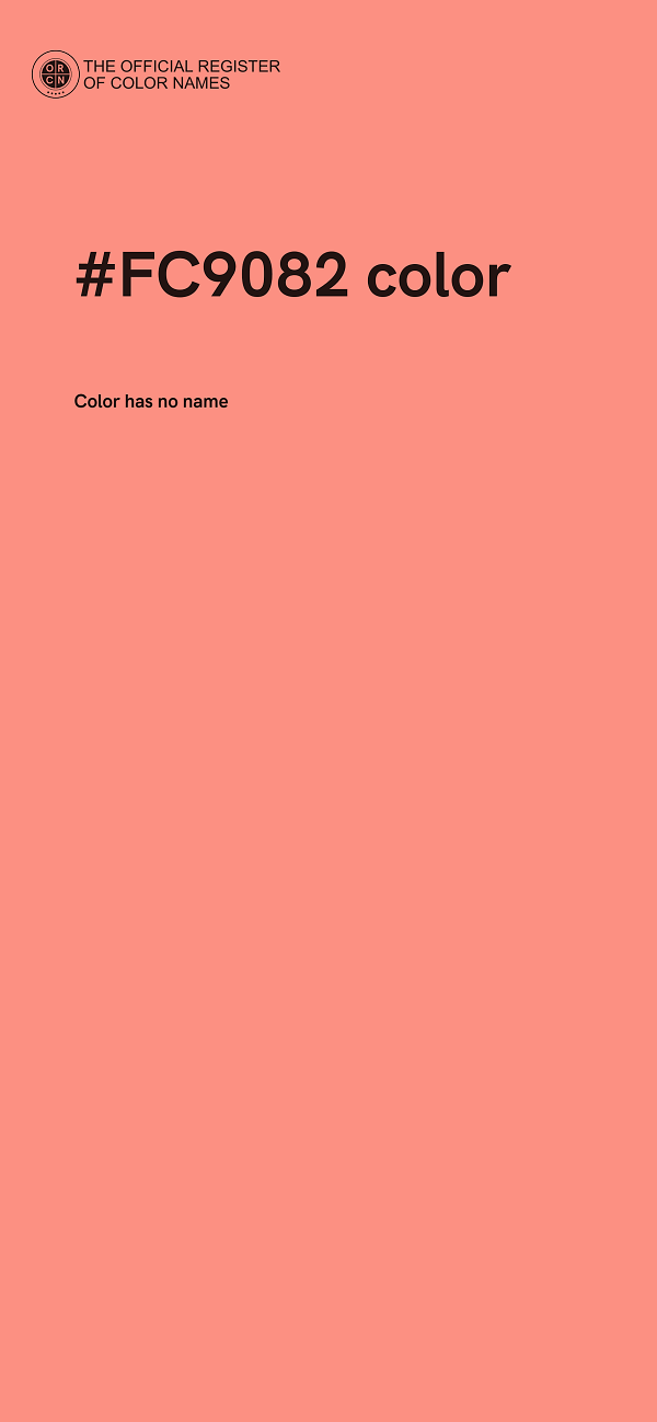 #FC9082 color image