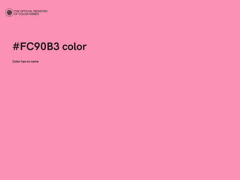 #FC90B3 color image